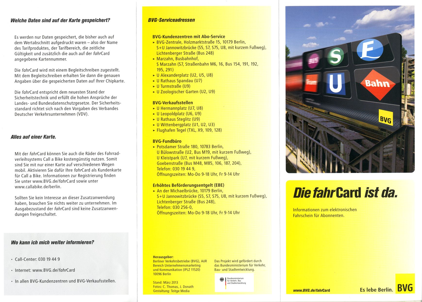 Abo-Service der BVG | Blogwart Zonenkl@us